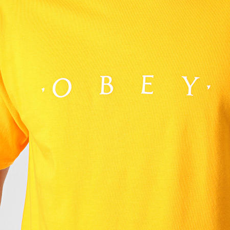 Obey - Tee Shirt Novel Jaune