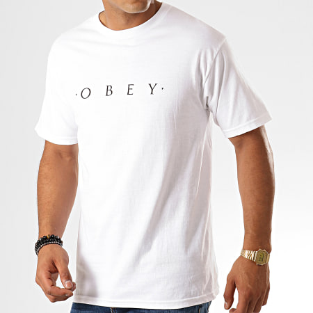 Obey - Tee Shirt Novel Blanc