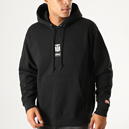 Obey - Sweat Capuche Icon Face 30 Years Noir
