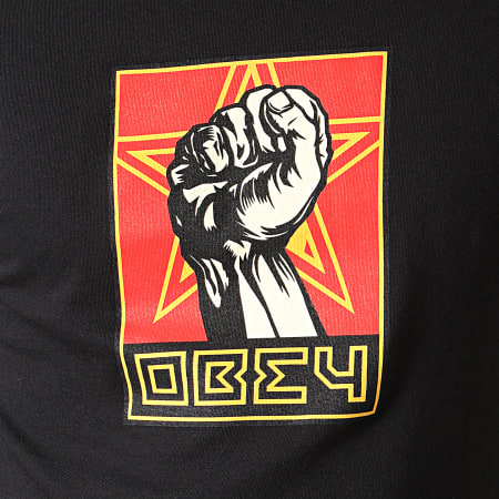 Obey - Tee Shirt Fist 30 Years Noir