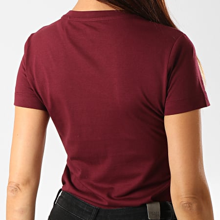 Guess - Tee Shirt Femme W94I29-K19U1 Bordeaux Blanc Rouge