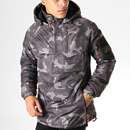 MZ72 - Veste Outdoor Camouflage Lected Gris Anthracite