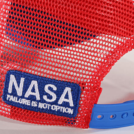 NASA - Casquette Trucker Logo Tricolore Blanc Rouge Bleu