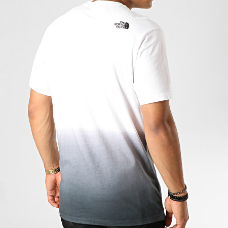 The North Face - Tee Shirt Dye 3XZC Blanc Noir Dégradé