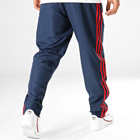 Adidas Performance - Pantalon Jogging A Bandes Arsenal Presentation EH5726 Bleu Marine Foncé Rouge