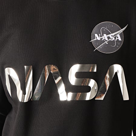 Alpha Industries - Sweat Crewneck NASA Reflective Noir