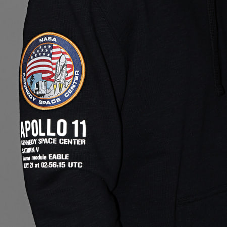 Alpha Industries - Sweat Capuche Apollo 11 Noir