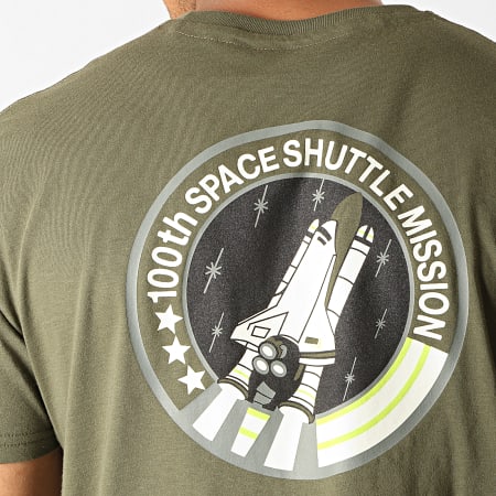 Alpha Industries - Tee Shirt Space Shuttle Vert Kaki
