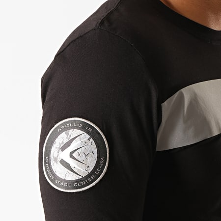 Alpha Industries - Tee Shirt manches Longues NASA RS Noir