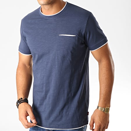 Esprit - Tee Shirt Poche 089EE2K011 Bleu Marine