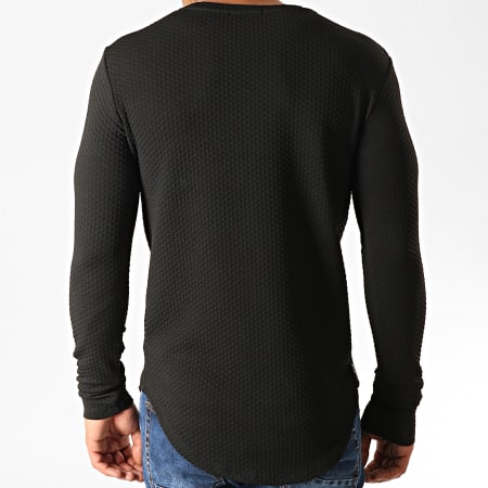 Uniplay - Tee Shirt Manches Longues Oversize UY428 Noir