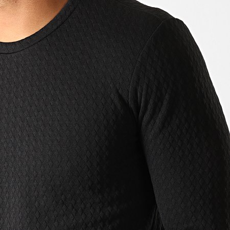 Uniplay - Tee Shirt Manches Longues Oversize UY429 Noir