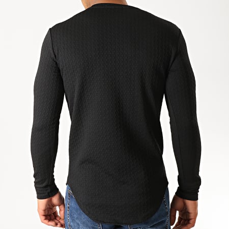 Uniplay - Tee Shirt Manches Longues Oversize UY429 Noir