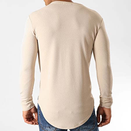 Uniplay - Tee Shirt Manches Longues Oversize UY428 Beige
