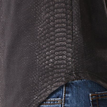 Uniplay - Tee Shirt Oversize Serpent UY423 Noir Gris