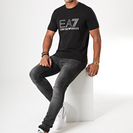 EA7 Emporio Armani - Tee Shirt 6GPT14-PJ20Z Noir Blanc