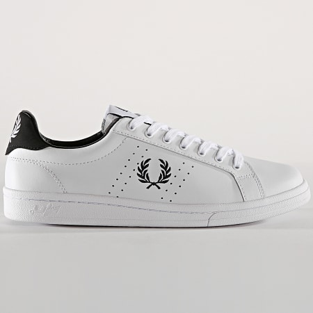 Fred Perry - Baskets B6201 Leather White