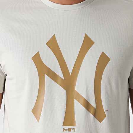 New Era - Tee Shirt MLB Seasonal Team Logo New York Yankees 12033497 Gris Clair