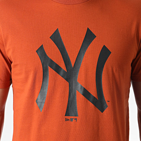 New Era - Tee Shirt MLB Seasonal Team Logo New York Yankees 12033498 Orange