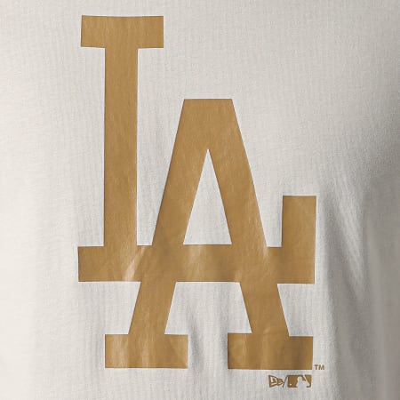 New Era - Tee Shirt MLB Seasonal Team Logo Los Angeles Dodgers 12033501 Gris Clair