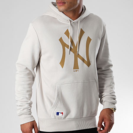 New Era - Sweat Capuche MLB Seasonal Team Logo New York Yankees 12033505 Gris Clair