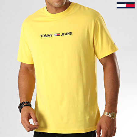 Tommy Jeans - Tee Shirt Small Logo 7231 Jaune