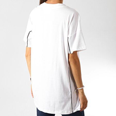 Adidas Originals - Tee Shirt Oversize Femme ED4771 Blanc Noir