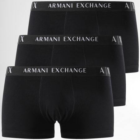 Armani Exchange - Juego de 3 calzoncillos 956000 Negro