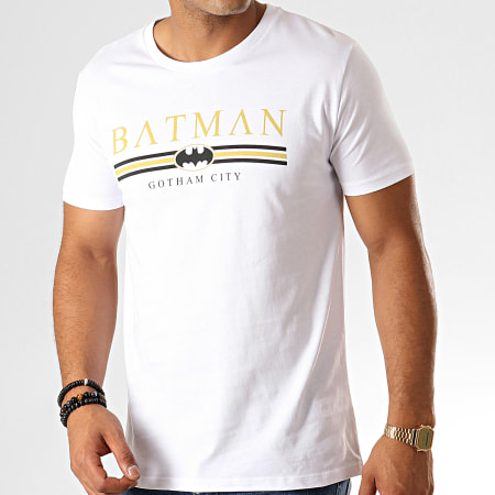 DC Comics - Tee Shirt Batman Institutional Gotham Blanc