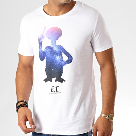 E.T. L'Extraterrestre - Tee Shirt Stars Blanc