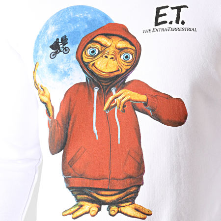 E.T. L'Extraterrestre - Sweat Crewneck Hoodie Blanc