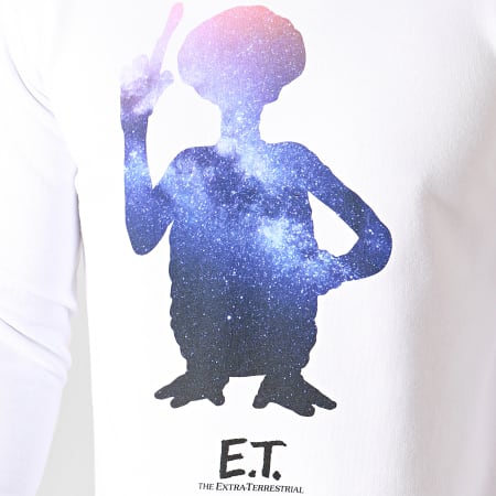 E.T. L'Extraterrestre - Sweat Crewneck Stars Blanc