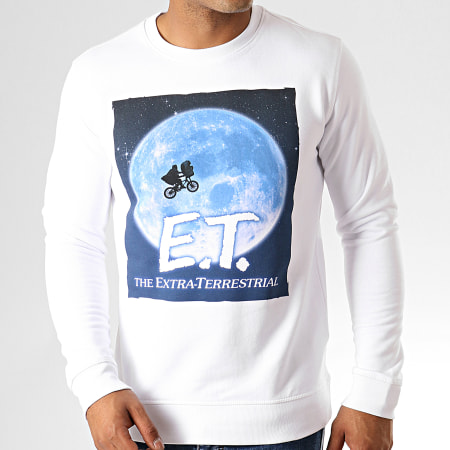 E.T. L'Extraterrestre - Sweat Crewneck Moon Blanc