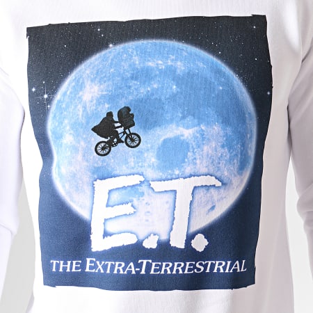 E.T. L'Extraterrestre - Sweat Crewneck Moon Blanc