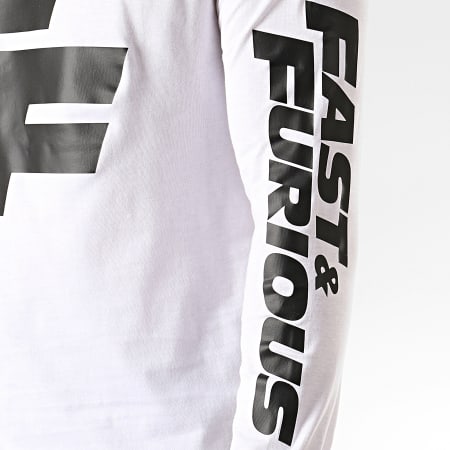 Fast & Furious - Tee Shirt Manches Longues FF Blanc
