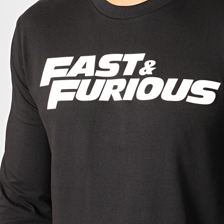 Fast & Furious - Tee Shirt Manches Longues Fast And Furious Noir