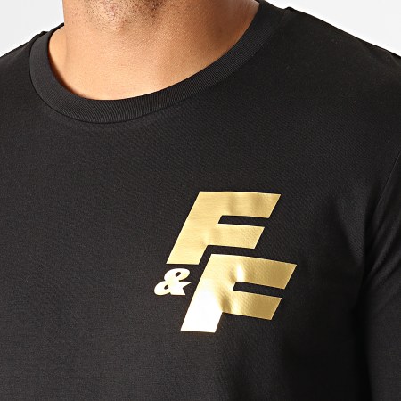 Fast & Furious - Tee Shirt Manches Longues FF Coeur Noir Doré