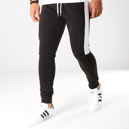 LBO - Pantalon Jogging Fit 829 Noir Blanc