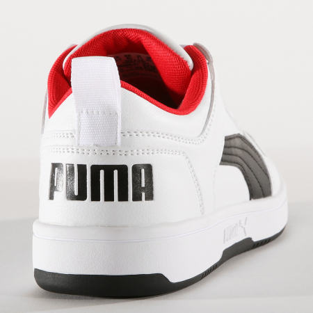 Puma - Baskets Rebound LayUp Low 369866 White Black High Risk Red