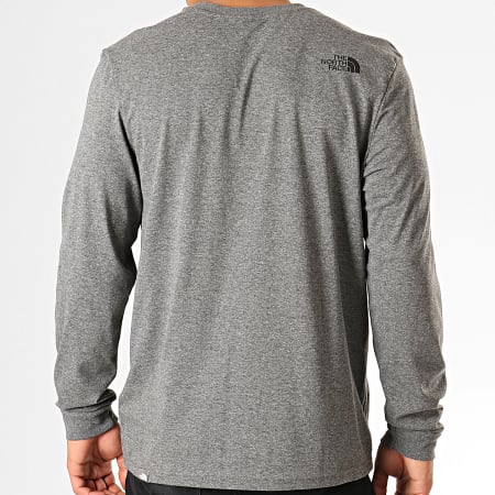 The North Face - Tee Shirt Manches Longues Simple Dome 0A3L Gris Chiné