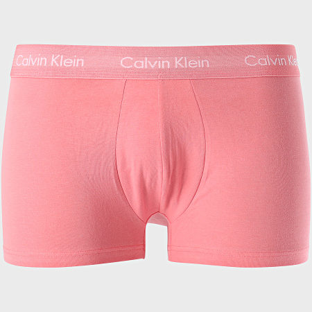 Calvin Klein - Lot De 3 Boxers Coton Stretch U2664G Noir Rose Bleu