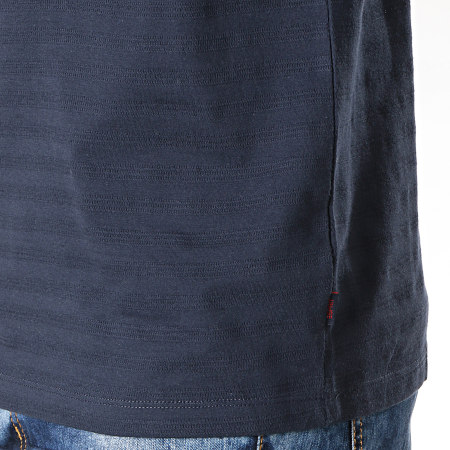 Esprit - Tee Shirt Manches Longues 089EE2K018 Bleu Marine Rouge Brique