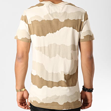 G-Star - Tee Shirt Graphic 13 D15247-B719 Beige Camouflage
