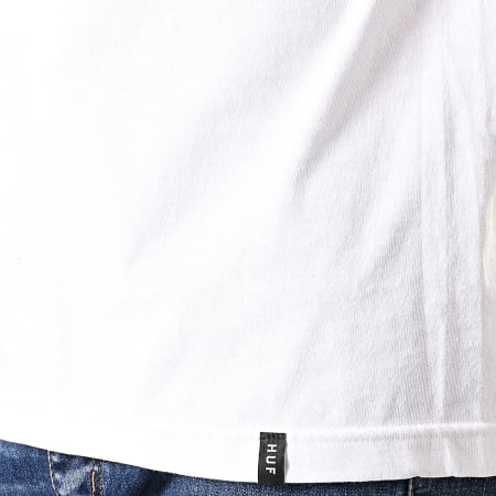 HUF - Tee Shirt Manches Longues Hazard Blanc