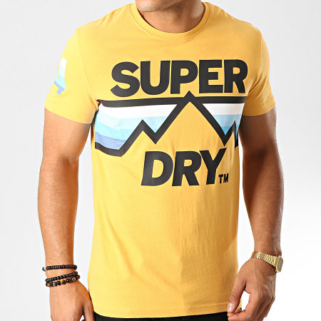 Superdry - Tee Shirt Downhill Racer M1000007B Jaune