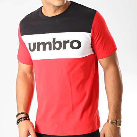 Umbro - Tee Shirt 729500-60 Rouge Noir Blanc