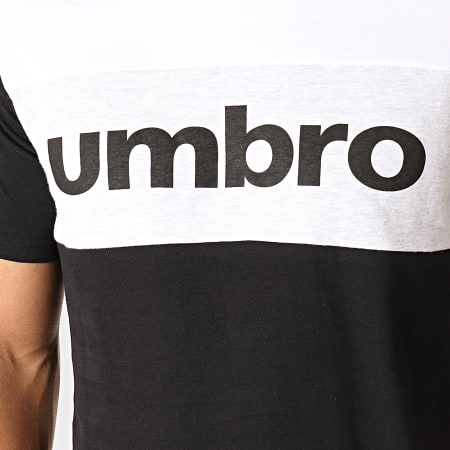 Umbro - Tee Shirt 729500-60 Noir Blanc Gris Chiné