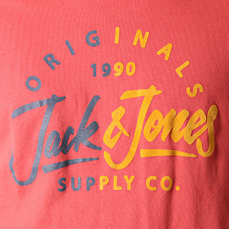 Jack And Jones - Tee Shirt Mirror Rouge Brique