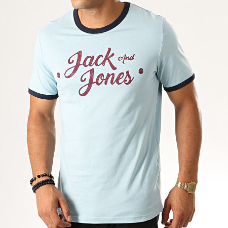Jack And Jones - Tee Shirt Slim Legend Bleu Clair