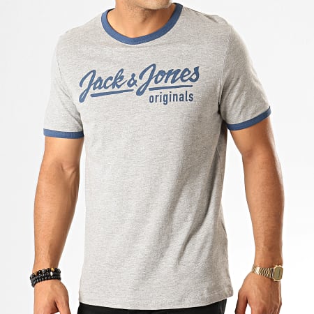 Jack And Jones - Tee Shirt Slim Legend Gris Chiné